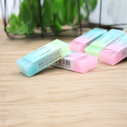 Pencil Erasers, 12 PCS Flexible Rubber Erasers for Children, School, Office