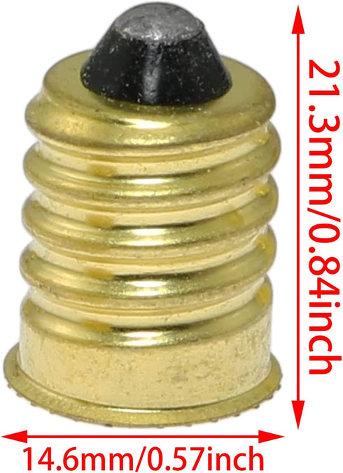 E14 to E12 Adapter SQXBK, 8PCS Gold European Base to Candelabra Screw Lamp Adapter