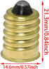 E14 to E12 Adapter SQXBK, 8PCS Gold European Base to Candelabra Screw Lamp Adapter