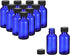 PATIKIL 1oz (30ml) Glass Sample Bottles, 12Pcs Round Dispensing Bottles with Black Poly Cone Cap