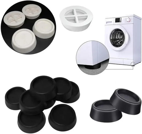 DYLCCHFS 4/8Pcs Feet(White,8pcs) For Washing Machine Universal Leg Base Mats Noise-reducing Furniture Anti Vibration