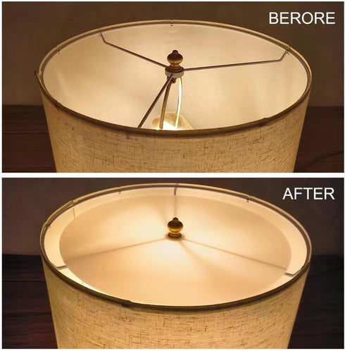 8" 8.5-10" Lampshade Diffuser, Diameter Round Diffuser Lamp Shade for Drum Style Lampshades Pendants Softening Light