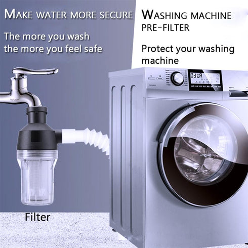 Spin Down Sediment Filter, Reusable Water Filter with 250 Mesh Screen, Leak-Proof Gasket for Water Heaters, Purifiers
