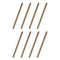 uxcell 8pcs Fully Threaded Rods 1/4x3-1/2" Carbon Steel All Thread Studs for Furniture and Garden Railing Assembly