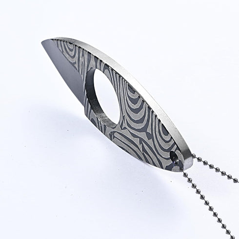MINI Full Tang Neck Knife with Sheath/Necklace, Fixed Blade EDC Knife, 3" Small Tool Knife for Men Women, EDC Utility Knife Box Cutter by WILD TACTICAL
