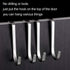 4 Pack Over Cabinet Drawer Double Hooks, Stainless Steel Narrow Door Hook for Kitchen, Bathroom, and Wardrobe Door