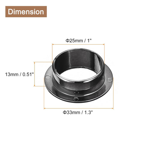 uxcell 4Pcs Cable Hole Cover, 1 inch(25mm) ABS Office Desk Cable Wire Cord Grommet Cable Cord Organizer for Office Desktop Wire, Black