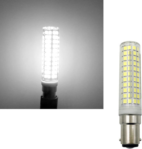 BA15D Bulbs 15W Dimmable, 120V 136-LEDs 2835SMD 6000K 2250LM CRI>90+,150 2-Pack LED Double Contact Bayonet Base