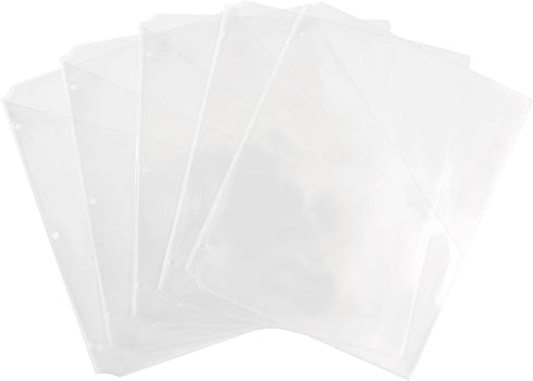 Avery Binder Pockets for 3 Ring Binders - Clear - 8.5" x 11" - 15 Binder Folders Total (3-Pack)