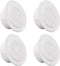 uxcell Round Vent Cover, ABS Plastic Adjustable Air Vent Cover White for 2.4" - 2.8" Diameter Hole, 4pcs