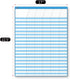 Dry Erase Incentive Chart/Chore/Responsibility/School Attendance, 6 Pack Multi-Color, 36 Rows x 25 Columns
