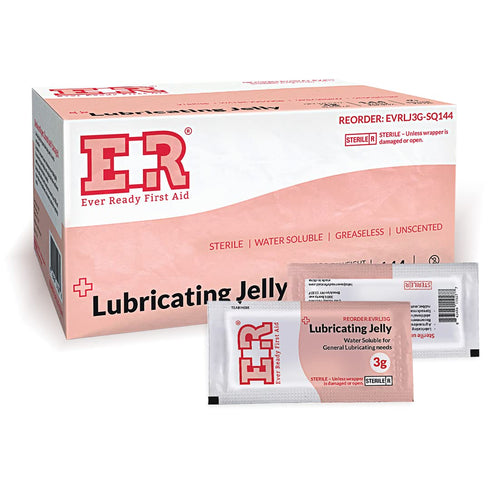 144 Packets Ever Ready First Aid Lubricating Jelly - Box
