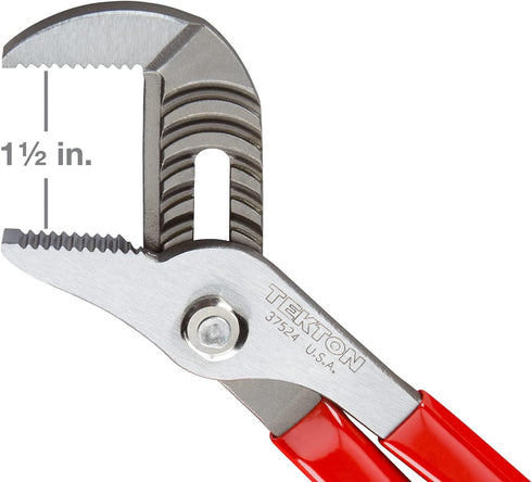 TEKTON 10 Inch Groove Joint Pliers (1-1/2 in. Jaw) - Made in USA, Model 37524
