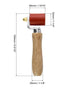 QWORK 40mm Silicone Seam Roller: Wallpaper Smoothing Tool for PVC/TPO/EPDM Single Ply Roofing Tape