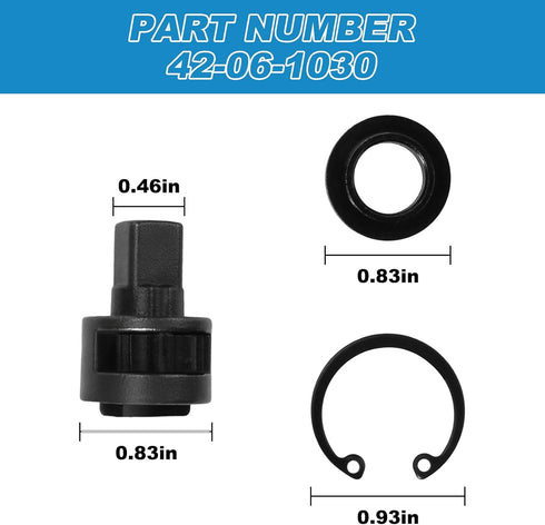 Replacement Ratchet Head Anvil Repair Kit, 3/8 Inch for Milwaukee 2457-20, 2457-21 M12 Ratchet