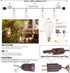 25FT Bulb 27 Bulbs, ST35 E12 SUNSGNE Outdoor Edison String Lights with Clear Edison Vintage String Lights for Patio
