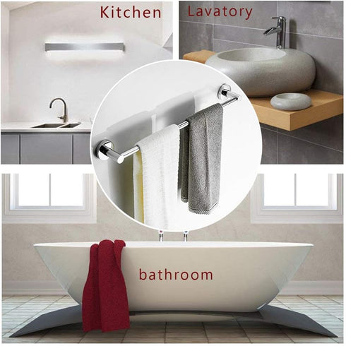 15 26 Inch SUS304 BESy Adjustable to Single Bath Towel Bar Rack for Bathroom Accessories Stainless Steel Towel Holder