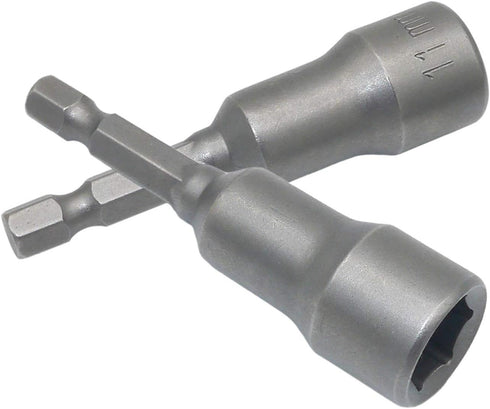 11mm Hex Shank Magnetic Nut Driver Power Screw Drill Bits - 2Pcs Socket Wrench Tools
