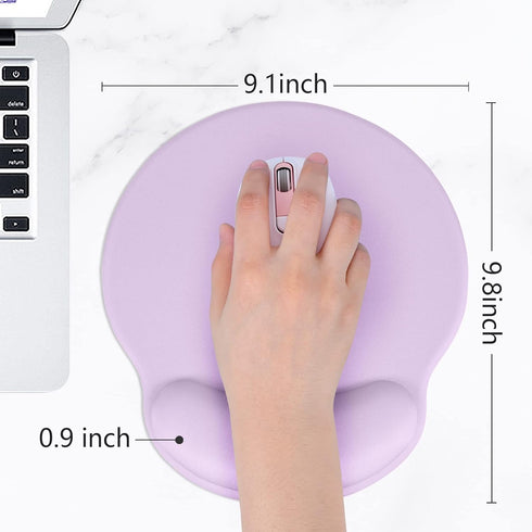 Ergonomic Mouse Pad with Wrist Rest Support, Gel Mouse Pads with Non-Slip Base, Memory Foam Mousepad for Laptop,