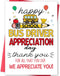 MOROLURU School Bus Drivers Day Card, Thank You Card for School Bus Driver,