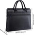 enyuwlcm Waterproof Oxford Handle Document Bag Briefcase for Men File Tote Bag for Carrying Paper Files Black