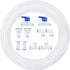1/4" OD Quick Connect Push in Water Tube Fitting, 10pcs + 1/4 inch RO Water White Tubing, 10M (32FT)