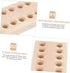 12holes OSALADI Wooden Pliers Organizer Rack Tool Storage Holder for Easy Access Compact Design for Workbench and Salon