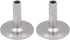 DERNORD 2 Pack 1.5" Tri Clamp to 3/8" Hose Barbed Adapter - SUS304 Sanitary Hose Barb Pipe Fitting
