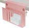 LUKETURE Desk Side Storage, Under Desk Storage, Steel Desk Hanging Organizer with Pen Holder, Laptop Holder, No Drill