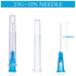 Pack of 100 Laboratory Tools, 23G Luer Lock 1 in