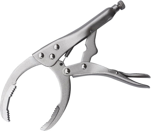 Locking Grip Oil Filter Wrench, 9.5in/240mm, Chrome Vanadium Steel