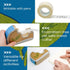 Blue Lake ECOLIFE Plastic Free Masking Tape Dispenser, 4 Rolls 3/4 in x 550 in Paper Tape, Desk for Labeling, Office