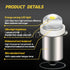 Ruiandsion 2pcs P13.5S LED Bulb 3-18V COB 0.5W 3V 4.5V 6V 9V 18V Upgrade for Flashlight Torch Work Lights,White by Ruiandsion