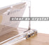 SANRUI Clear Horizontal Business Card Holder Stand, Acrylic Display Rack for Desk, 1 Tier, 60 Card Capacity