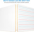 Nicpro Dry Erase Lap Board, 12 x 16 inches, 2 Pack with Ruled Kid Double Sided Blank & Lined Mini Whiteboard