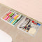YOOUSOO 2 Pack Under Desk Drawer Organizer, Slide Out Pencil Holder, Plastic Desk Accessories, Self-Adhesive
