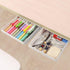 YOOUSOO 2 Pack Under Desk Drawer Organizer, Slide Out Pencil Holder, Plastic Desk Accessories, Self-Adhesive