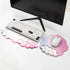 Set Gel Wrist Rest and Cloud Mouse Pad Support for Keyboard and Mouse - Ergonomic Pink Keyboard Wrist Pad for Typing