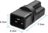 YACSEJAO 2 Pack NEMA 5/6-15/20R to IEC320 C20 Connector, 4-in-1 16Amp UPS Plug for Network Equipment