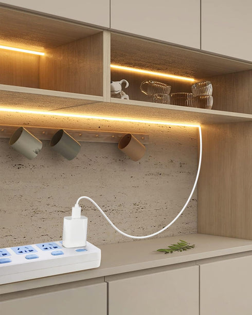 5V 6.56FT 320Leds/M 3000K CRI85+ 2M Aclorol COB LED Strip Lights for TV USB Powered Warm White COB Flexible Light Strip