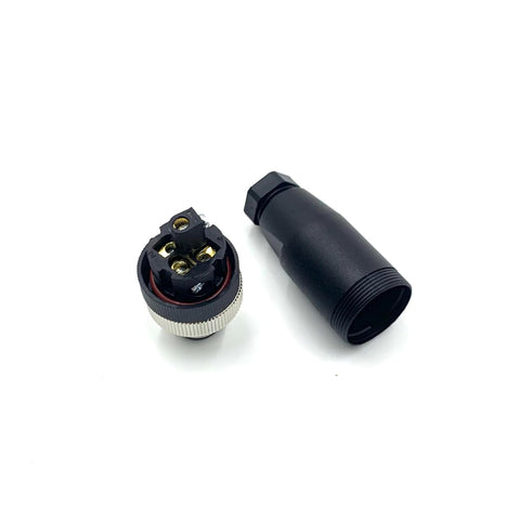 2Pcs M12 5 Pin Male Circular Connector, IP67 Waterproof Industrial Sensor Adapter for PG7 Cable 125V 4A AC/DC