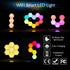 Yescom APP Control Smart LED Light Panels Hexagon Expansion Kit, 16 Million Colors Touch Lamp for Gaming Room