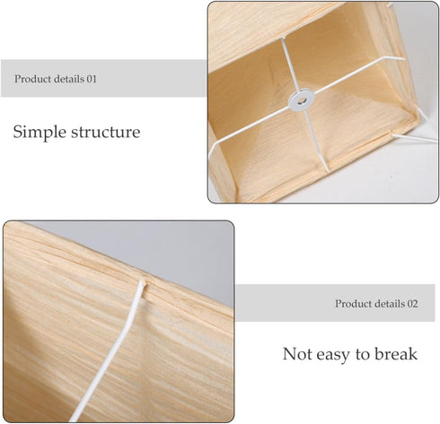 49.21X9.84X9.84In Japanese Floor Lamp Shade Replacement Foldable Paper Lampshade for Living Room Bedroom Office Soft