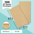 Juvale 100-Pack Brown #7 Small Money Envelopes, 3.5 x 6.5 Inches for Budgeting and Money Saving Challenges