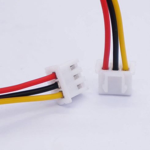 TWTADE 3PCS 10K Ohm Linear Taper Rotary Potentiometer WH148 B10K with XH2.54-3P Connector Wire Cable + Black Knob