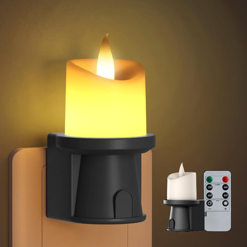 2-in-1 Plug in Night Light (1 Pack) - Dual Mode: Sensor &