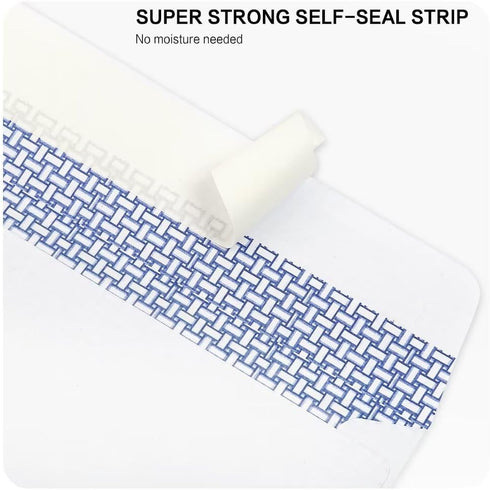 HERKKA #10 Security Self-Seal Envelopes, No.10 Windowless Business Envelopes, Security Tinted, 500 Pack
