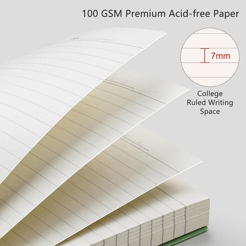 RETTACY A4 Spiral Notebook, College Ruled with 300 Perforated Pages, 100 GSM Paper, 8.27" × 11.2" (Pink)