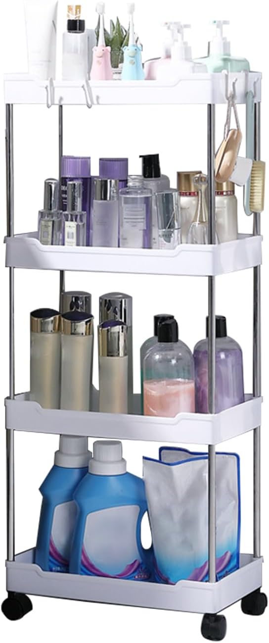 Generic Cart Storage Rack Mobile Organizer, Portable Tier Shelf | Versatile Rolling Utility