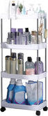 Generic Cart Storage Rack Mobile Organizer, Portable Tier Shelf | Versatile Rolling Utility